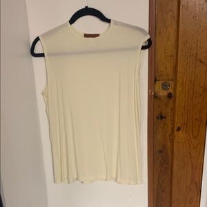 Sleeveless Cream Top